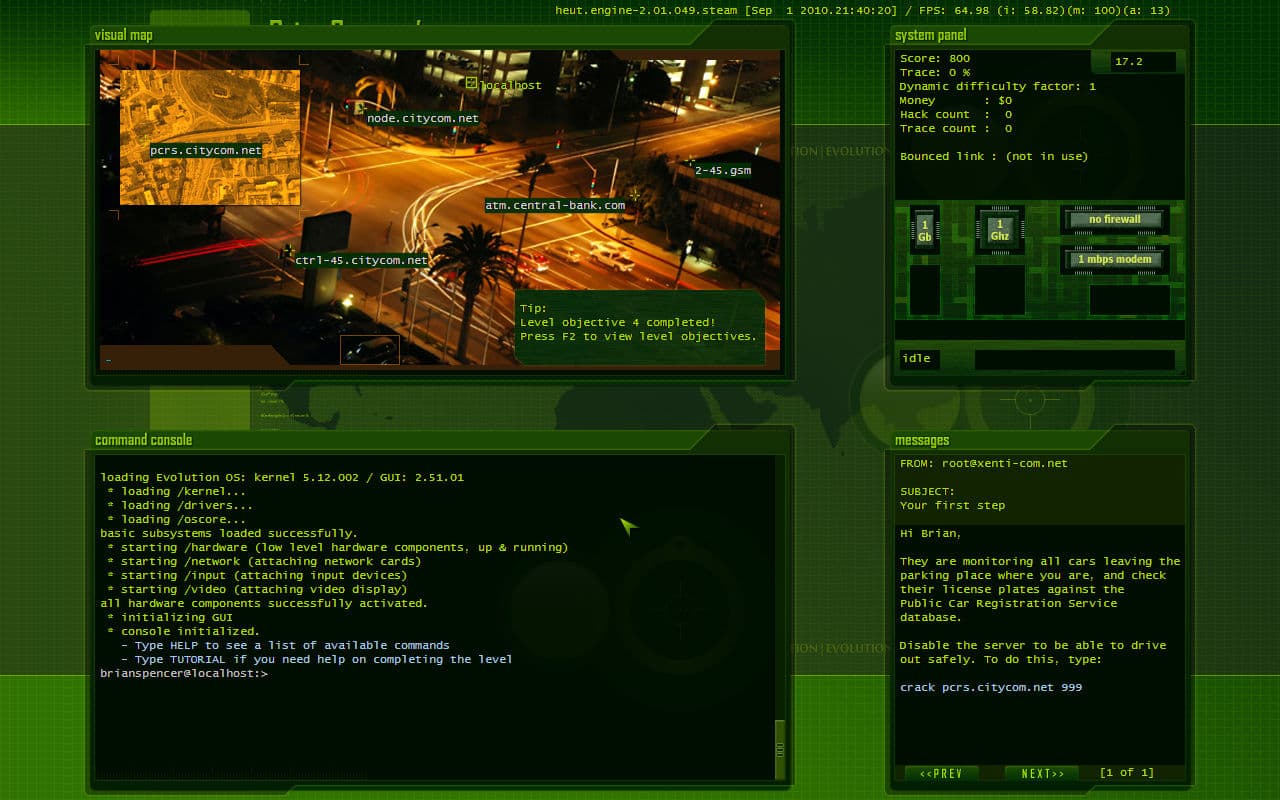 Hacker Evolution Source Code