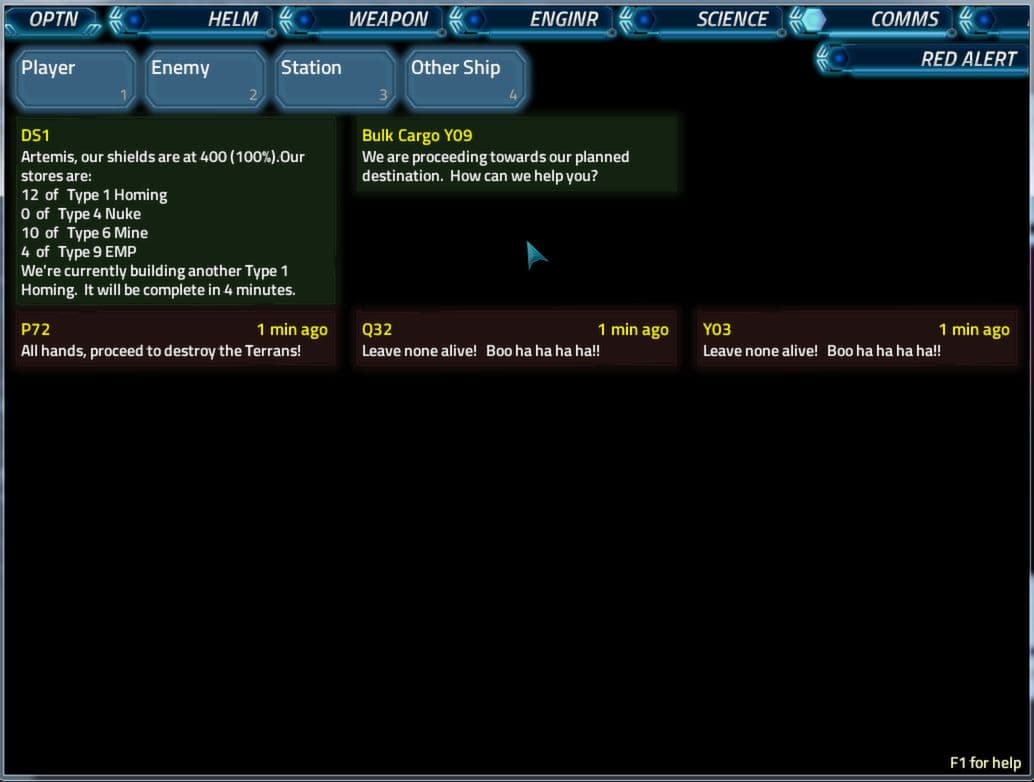 Artemis Spaceship Bridge Simulator